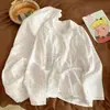 Elegante pijama de encaje con lunares para niñas, conjunto de dos piezas de manga larga y pantalón largo para primavera y otoño, ropa de casa para estudiantes