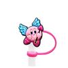 Serie Kirby Dibujo Animado Cubierta para Popote Tapa para Popote Tapón de Polvo de Silicona Decoración Linda para Popote En Stock Listo Venta al por Mayor