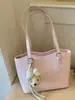 Bolso de hombro grande minimalista transfronterizo para mujer, nuevo bolso de moda 2026 para estudiante universitario, bolso tote de gran capacidad para verano