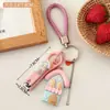 Nuevo Lindo Dibujo Animado Casa de Dulces Cortauñas Limpiador de Oídos Colgante Llavero Girly Decoración Encanto Accesorio