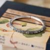 Moda retrô versátil estilo chinês alta qualidade novo padrão de Sal Zen Xiangyun barra redonda aberta pulseira sólida atacado