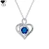 Collar S925 Chapado en Plata de Ley Infinito Amor Diamante Rosa Tachonado para Mujer con Diseño Único y Cadena para Clavícula con Letra de Piedra de Nacimiento