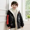 [Combinación Popular] Chaqueta Engrosada para Niños Invierno 2025 Ropa de Invierno para Niños Parka Estilo Coreano Forrada de Felpa Tendencia