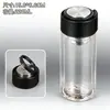 Taza de Té de Regalo con Logo Impreso, Regalo Souvenir, Taza de Agua de Vidrio de Borosilicato Alto Resistente a Altas Temperaturas, Taza Publicitaria, Taza de Vidrio de Doble Pared