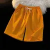 Siempre en stock, nuevos shorts deportivos de baloncesto de verano para hombre, pantalones finos de seda helada de secado rápido, shorts casuales hasta la rodilla