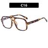 Gafas de sol vintage 2025 con montura grande y doble haz en forma de T, nuevas gafas de sol estilo aviador de red roja con interior de red roja para mujer
