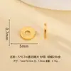 Contas Espaçadoras Lisas de Prata 925 Banhada a Ouro com Corte Reto Contas Espaçadoras em Formato de Pílula para Fazer Joias Acessórios DIY