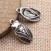 23x11mm 1.6g Plata Antigua Accesorios para Joyería DIY Material Directo del Fabricante - Colgante de Cigarra