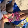 Traje de Baño a Cuadros con Abertura de Cintura Alta para Cubrir el Vientre, Nuevo Estilo Coreano, Bikini Sexy para Mujer, Traje de Baño para Aguas Termales