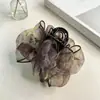 Grampo de Cabelo de Gaze com Gradiente de Tinta Retro Mini Presilha Elegante Acessório de Cabelo para Mulheres Grampo de Cabelo de Alta Qualidade Acessórios de Cabelo