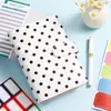 Cuaderno de lunares transfronterizo A6 de hojas sueltas magnéticas con cubierta de PU desmontable, alto valor estético, ideal para ahorrar dinero