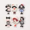 Accesorios para Joyería DIY Dibujos Animados Lindos Falda de Niña Negra Pequeña Resina Pegamento de Crema Parche para Funda de Teléfono Accesorios