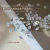 Rhinestones Explosivos de Fondo Plano para Arte de Uñas con Circonita, Mini Pequeños Rhinestones de Fondo Plano Facetados Marquise Lágrima Blancos, Decoraciones para Uñas al por Mayor