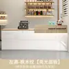 Balcão Caixa de Loja de Chá com Leite, Balcão de Bar Comercial, Balcão de Loja de Bolos de Frutas para Restaurante, Balcão de Recepção Pequeno