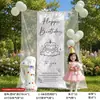 Bebé Niña Niños Feliz 1er Cumpleaños Decoración Tema Atmósfera Sentido de Ceremonia Arreglo de Escena Globos con Números