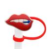 Serie Creativa de Labios Tapa de Silicona para Popote Taza de Agua Tapón de Polvo para Popote Accesorios Cubierta para Popote Venta Directa de Fábrica en Stock