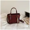 Bolsa pequena com textura tramada cruzada, nova, feminina, design chique estiloso, bolsa tipo balde, para o dia a dia, ombro único, transversal