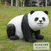 Adornos de Panda de Simulación Escultura de Animales de Fibra de Vidrio para Exteriores Paisaje de Jardín Parque Patio Comunitario Belleza de Bienes Raíces Chen