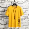 Camiseta de Manga Corta para Hombre 2026 Verano Estilo Hong Kong Moderna Ropa de Algodón Puro Atuendo de Primavera para Pareja Holgada Moderna Marca Moda de Manga Media para Hombre
