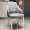 Silla de lujo ligera de alta gama estilo italiano con respaldo, taburete estilo nórdico, silla de comedor simple, silla de lujo ligera para el hogar/hotel/mahjong/restaurante con respaldo