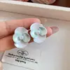 Aretes de Perla con Goteo de Aceite de Flor Phalaenopsis Fresca de Verano con Diseño Único, Aretes Dulces y Versátiles para Mujer
