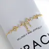 Joyería de Lujo Ligero con Circonita Incrustada Bañada en Oro Real para Mujer Sensación de Alta Gama Pulsera de Tipo Ajustable con Nudo de Lazo Pulsera de Muñeca Venta al por Mayor