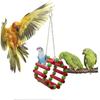 Juguete para loro Suministros para pájaros de Navidad Cadena colgante de Navidad Columpio Anillo colgante Decoración para jaula de pájaros