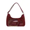 Bolsa Transparente de Ombro Duas Dimensões para Meninas, Festa de Estudantes, Grande Capacidade, Barra Transparente, Bolsa Tiracolo, Pequeno Lanche, Bolsa de Ombro para o Dia a Dia
