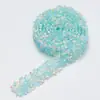 Tiras de Strass de Resina Ecológica com Adesivo Dupla Face, Patches Autoadesivos de Strass de Cristal Feitos à Mão para Sapatos e Bolsas, Acessórios para Vestuário, Correntes de Strass com Renda