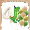 Ins vintage caramelo de crema película de aluminio digital traje de cumpleaños animal de dibujos animados combinación tarjeta trasera globo individual al por mayor