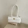 2026 nova moda transfronteiriça bolsa tipo travesseiro simples bolsa de ombro casual coreana para mulheres bolsa de mão com textura de luxo leve