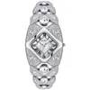 Relógio Feminino Pintime Estilo Pulseira Totalmente Cravejado, Compacto, Luxo Leve, Retrô, À Prova D'água, Quartzo, Venda Quente Transfronteiriça
