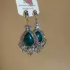 Set de Aretes y Collar de Perlas Multicapa con Forma de Lágrima Tachonados con Diamantes Vintage, Set de Joyería Lujoso de Alta Resistencia Estilo Palacio, Accesorios de Lujo Ligero para Mujer