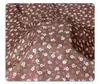 Tejido de seda coreana de alta calidad, estampado floral pequeño, adecuado para vestidos, faldas y cheongsams, un tejido de gasa fresco y delicado para mujer