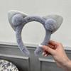 Nova doce celebridade da internet orelha de gato fofa tiara feminina para lavar o rosto grampo de cabelo pelúcia simples Kawaii coração de menina faixa de cabelo
