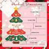 Pendurador de porta de papel em formato de árvore de Natal, decoração de árvore de Natal montada em várias camadas, decoração de fundo para shoppings, pousadas e festas