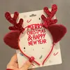 Diadema Navideña Cabeza de Oso de Peluche Diadema Muñeca Linda Headwear Hebilla de Dientes Antideslizante Fiesta de Actividad Disfraz