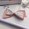 Estilo Coreano Celebridade da Internet Fio de Seda Laço Fofo Princesa Cartão de Cabelo Doce Temperamento Grampo de Cabelo Menina de Temperamento Acessórios de Cabelo Frescos