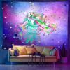 Tapiz Fluorescente UV Transfronterizo de Amazon Planeta Cósmico Planta Fondo Tela Dormitorio Cabecera Tapiz Decorativo