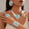 Colar Transfronteiriço Europeu e Americano Estilo Metal com Studs Irregulares de Diamante, Corrente de Clavícula com Design de Nicho, Acessório de Pescoço Minimalista Retrô para Mulheres