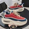 Zapatos para hombre, primavera 2025, nuevos zapatos deportivos casuales de moda para hombre, zapatos Torre de suela gruesa que combinan con todo y mayor resistencia al desgaste.