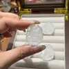 Colgante de Zorro Tallado Finamente Doble Cara Esmerilado de Cristal Blanco Natural Accesorio Hecho a Mano DIY Moda y Tendencia Mayoreo