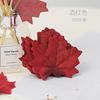 Hoja de arce artificial roja, decoración de ambiente otoñal, hojas falsas para boda, fotografía de boda, ventana, hojas falsas, hojas caídas