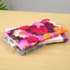 Servilleta Impresa con Flores de Plantas Transfronteriza Pañuelo Cuadrado de Doble Capa Decoración de Mesa para Cocina del Hogar Transfronteriza Pañuelo al por Mayor