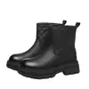Botas de Nieve de Suela Gruesa para Mujer 2026 Estilo Nuevo Botines de Invierno Botas Martin Peludas Más Terciopelo Más Grueso Cálido Zapatos Grandes de Algodón