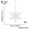 Decoración de Árbol de Navidad Colgante de Plástico Transparente Suministros de Decoración Navideña Alce Copo de Nieve Colgante de Carámbano Colgante de Ángel