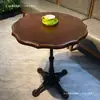 Mesas de café retro estilo americano, mesas de taverna, mesas de confeitaria, mesas de doceria, mesas de madeira maciça, mesas e cadeiras de restaurante ocidental