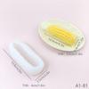 Molde de silicona con forma de maíz de imitación, forma de medio maíz, para aromaterapia, vela, yeso, decoración, herramienta para hornear pasteles