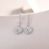 Brincos Versáteis Transfronteiriços Joias Mais Vendidas Atacado Brincos de Prata S925 com Moissanita Acessórios de Orelha Geométricos da Moda
