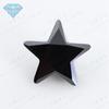 Huagang gem pentagrama zircão preto anel de pedra nua zircônio preto CZ gema artificial pedra branca fábrica Wuzhou